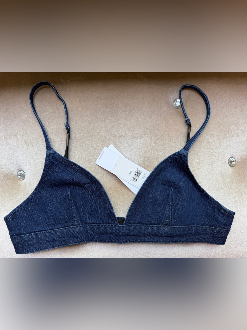 Calvin Klein Denim Bralette {L}